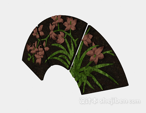 扇画3d模型下载