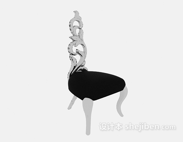 简约时尚休闲椅子3d模型下载