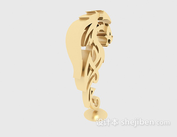 雕塑品3d模型下载