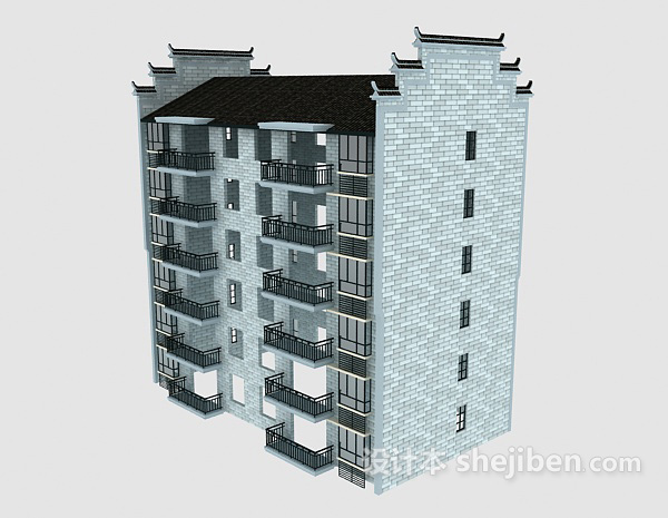 房屋 样板房3d模型下载