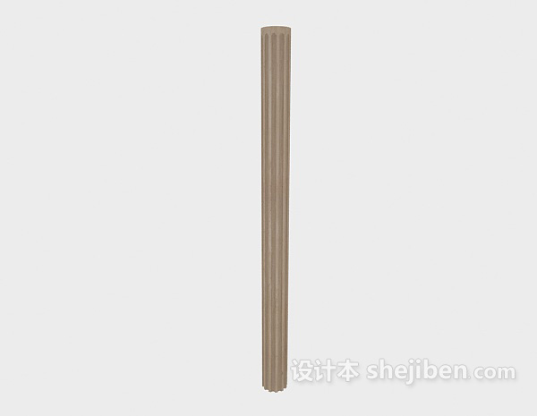 欧式房屋柱子3d模型下载