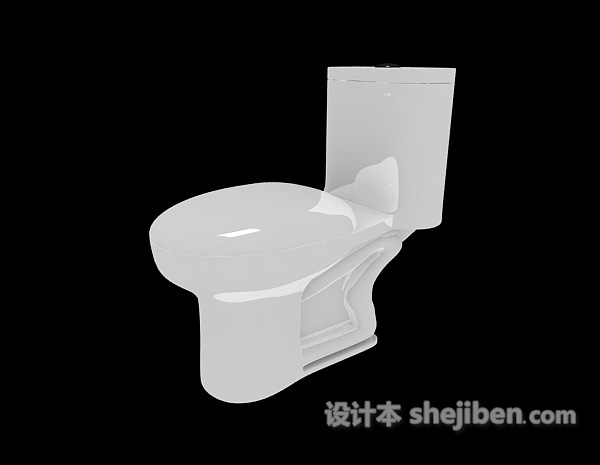 家庭陶瓷马桶3d模型下载