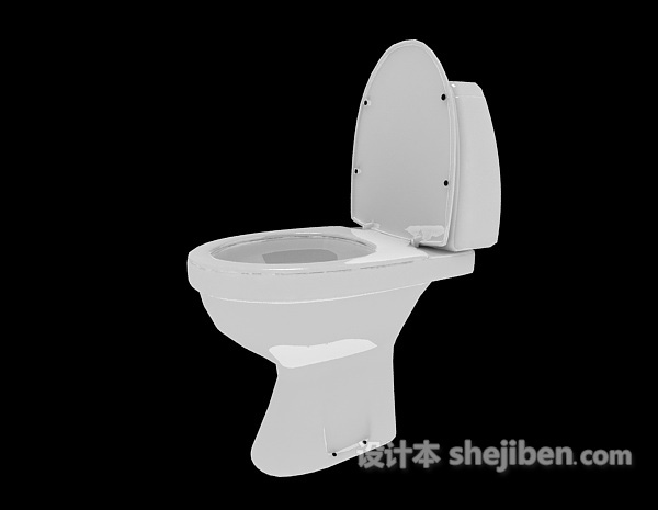 抽水马桶3d模型下载