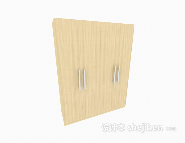 拉手衣柜3d模型下载