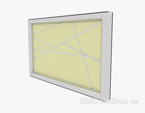 木质无贴图相框3d模型下载