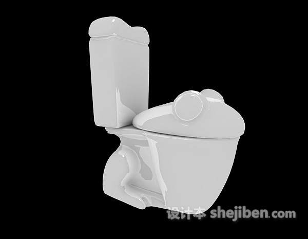 创意坐便器3d模型下载