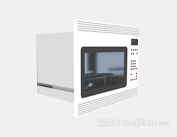 家用微波炉3d模型下载