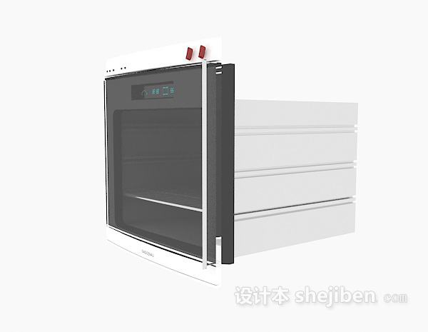 精细微波炉3d模型下载
