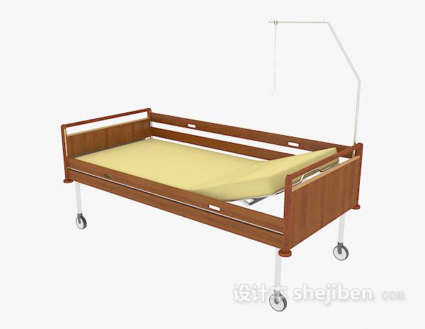 可移动升降病床3d模型下载
