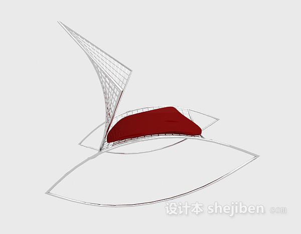 创意简约休闲椅3d模型下载