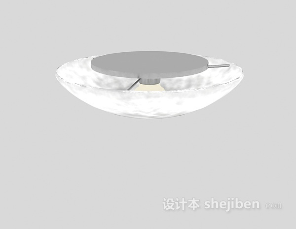 水晶客厅吸顶灯3d模型下载