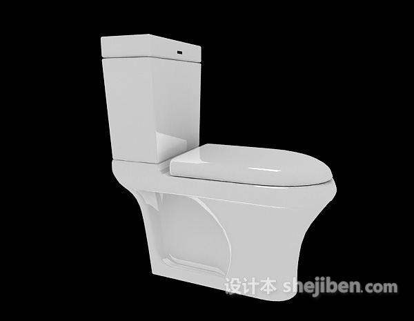 冲水马桶3d模型下载
