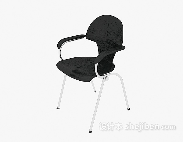 四脚办公椅3d模型下载