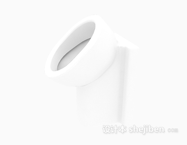 厕所小便器3d模型下载