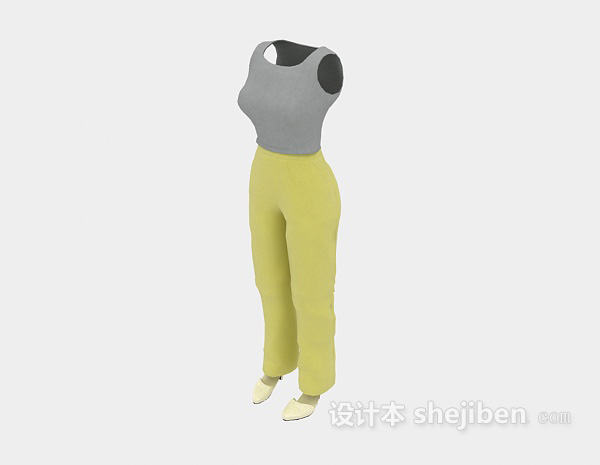 女士运动服饰3d模型下载