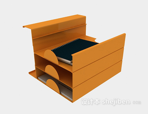 文件摆放架3d模型下载