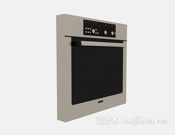 家用电器微波炉3d模型下载