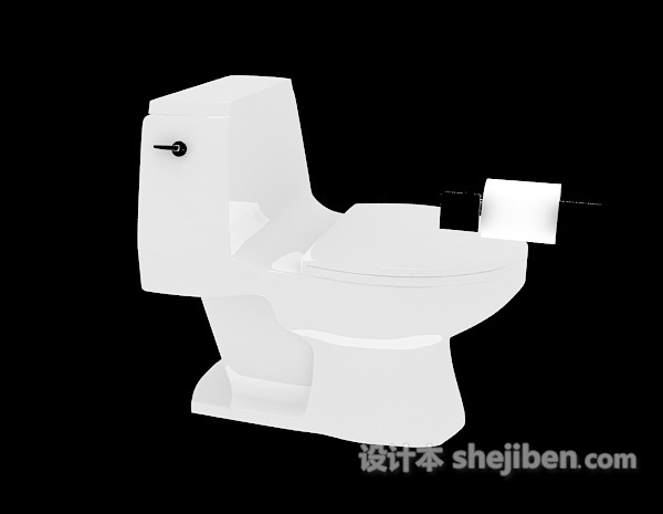 浴室间马桶3d模型下载