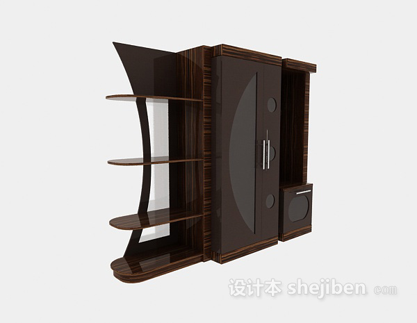 多功能衣柜3d模型下载