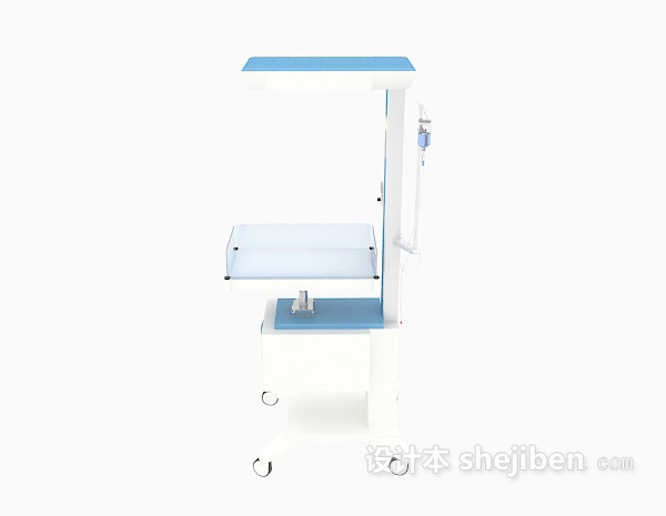 医院载物架3d模型下载