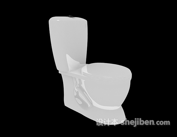 陶瓷家用马桶3d模型下载