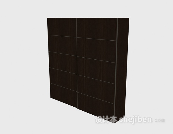 现代风格衣柜3d模型下载