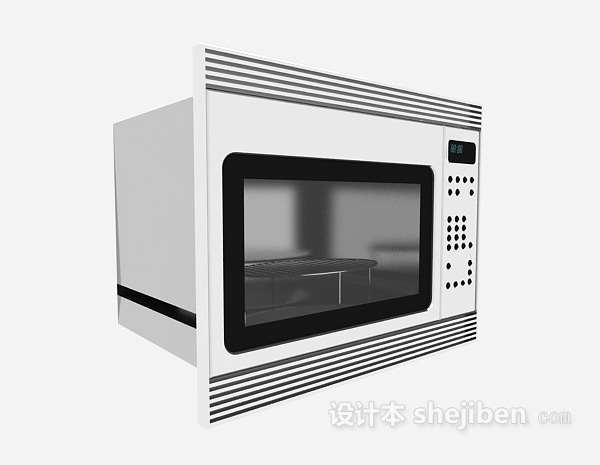 加热电器微波炉3d模型下载