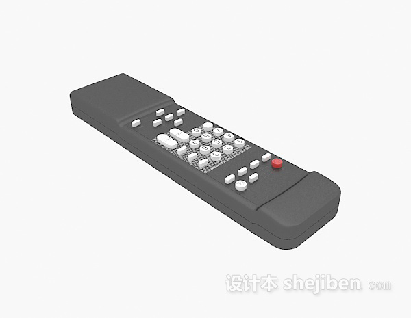 电视遥控器3d模型下载