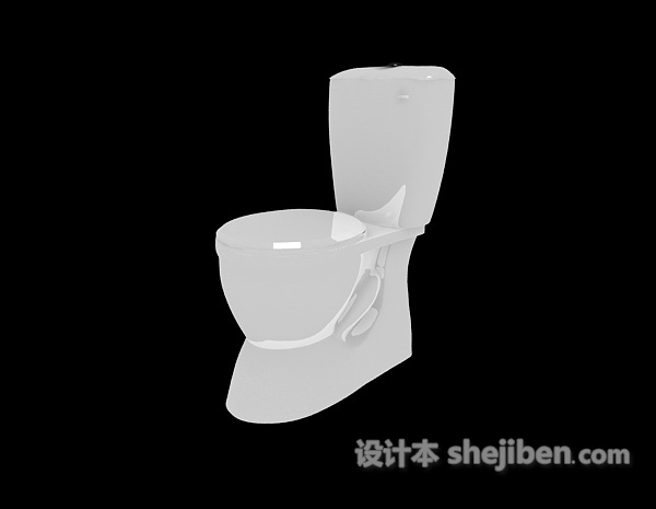 坐便马桶3d模型下载