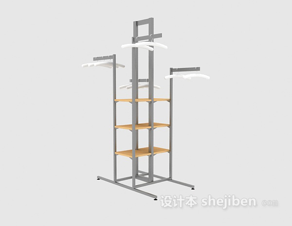 服装店铺衣架3d模型下载