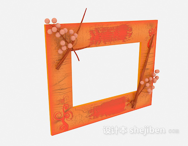 木质相框3d模型下载