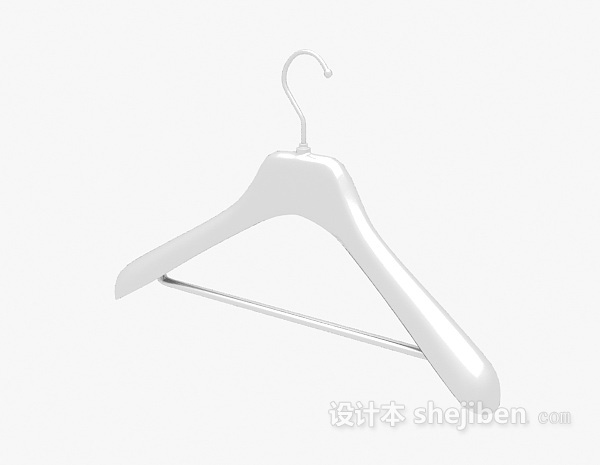 实木衣架3d模型下载