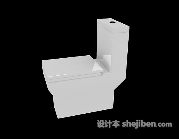 陶瓷坐便器3d模型下载