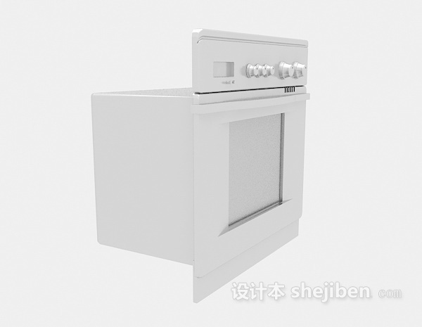 小型微波炉3d模型下载