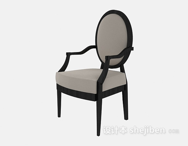欧式简约家居椅3d模型下载