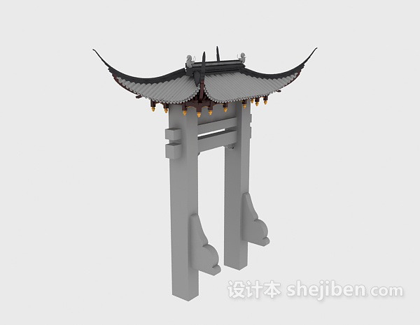 园林景观设计-景观空间的3d模型下载