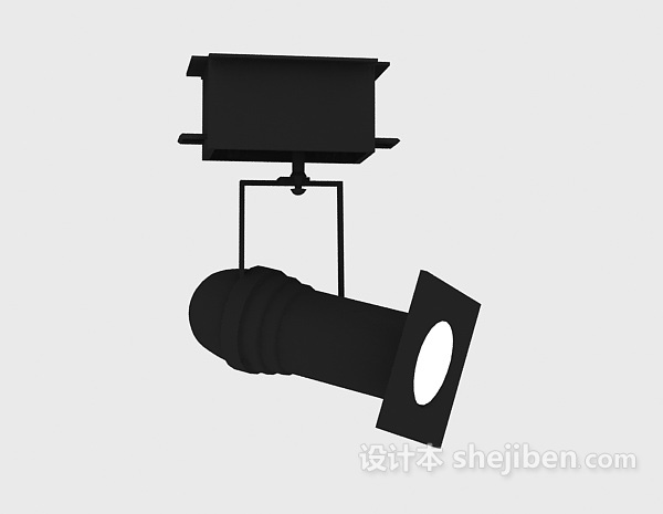 轨道射灯3d模型下载