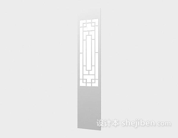 古典中式门3d模型下载
