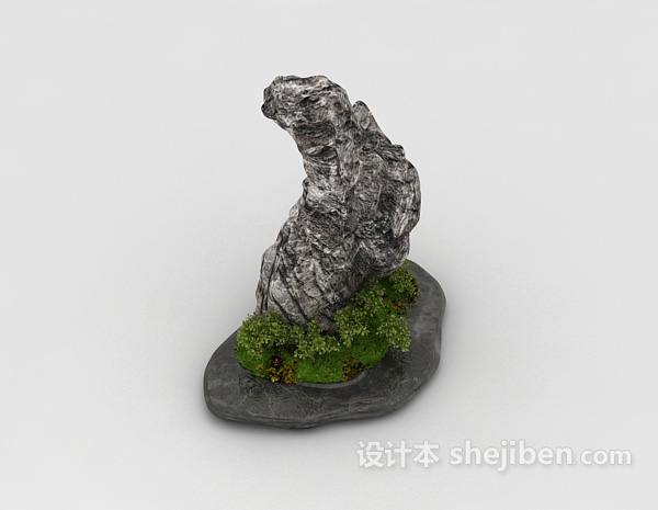 假山石3d模型下载