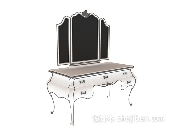 梳妆台3d模型下载