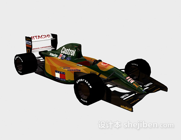 莲花F1一级方程式赛车3d模型下载