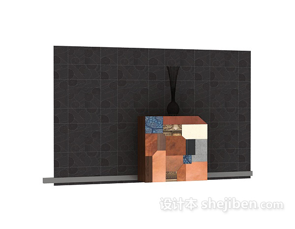 展示柜3d模型下载
