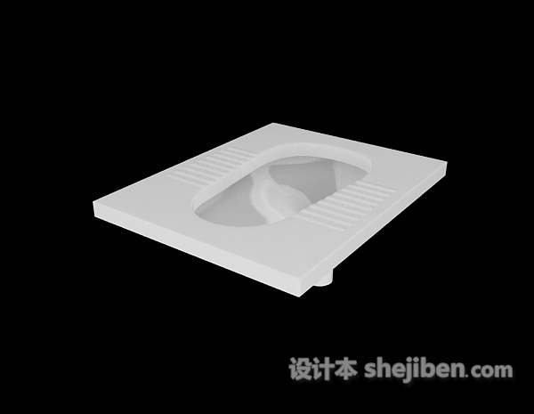 蹲便器3d模型下载