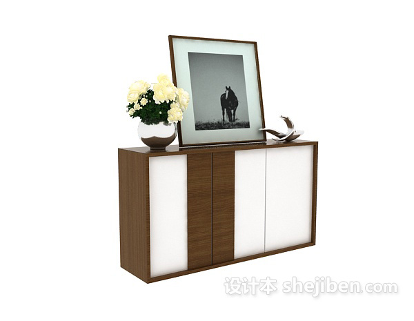 鞋柜3d模型下载