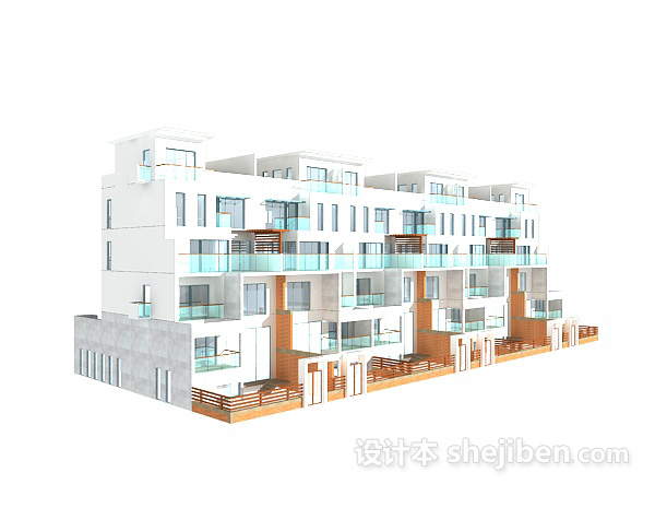 室外建筑3d模型下载