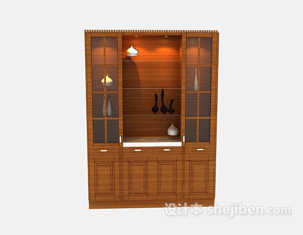 酒柜3d模型下载
