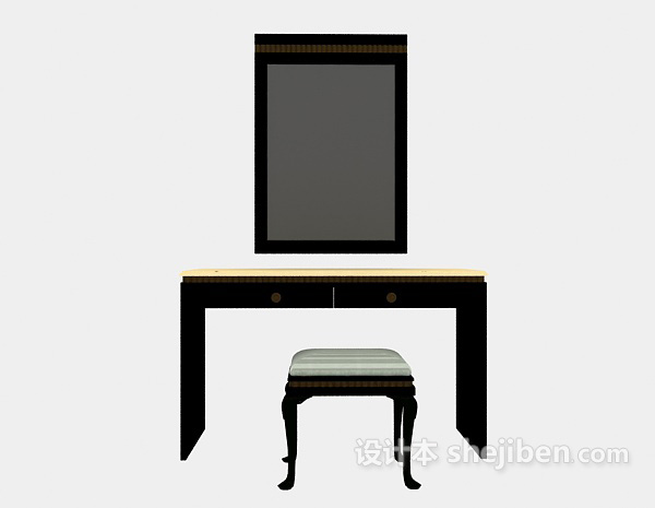 梳妆/化妆台3d模型下载