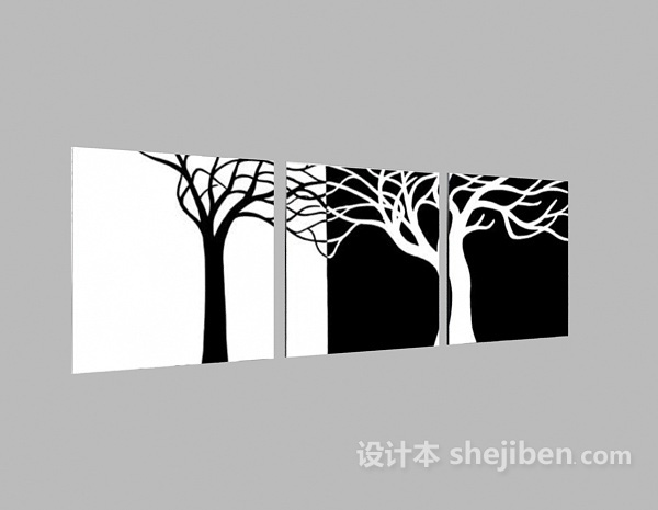 挂画3d模型下载