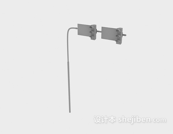 交通灯-红绿指示灯3d模型下载