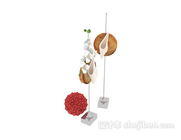 海螺摆件3d模型下载